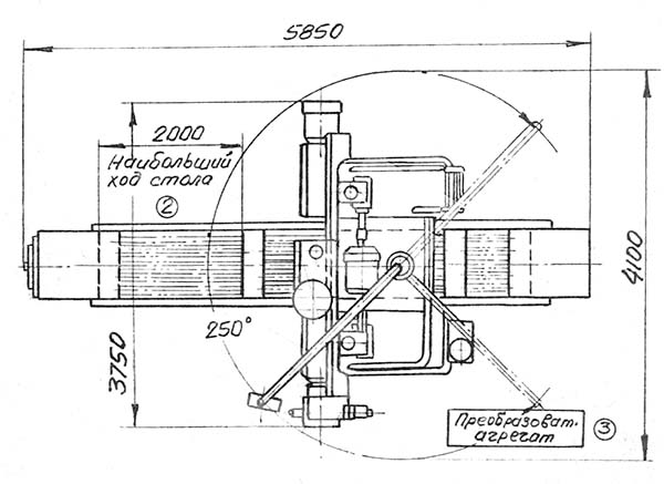 6606 Настановне креслення фрезерного верстата 6606